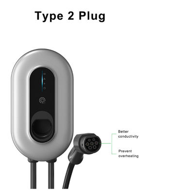 ODM CCS Fast EVSE EV sạc đống với Mennekes loại 2 cáp 5M