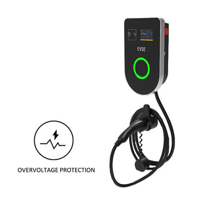 Máy sạc xe điện gắn trên tường bằng kính nhựa cho xe điện 16A 32A